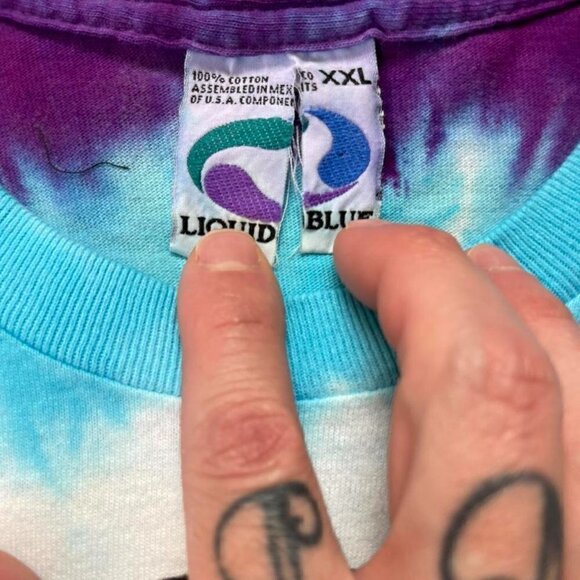 Vintage Grateful Dead t shirt 90s tie dye queen of spades mens XXL - Picture 5 of 6